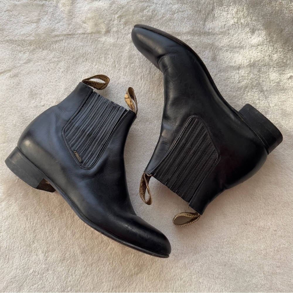 El Potrillos Botines Western Leather Boots Size 6.5
